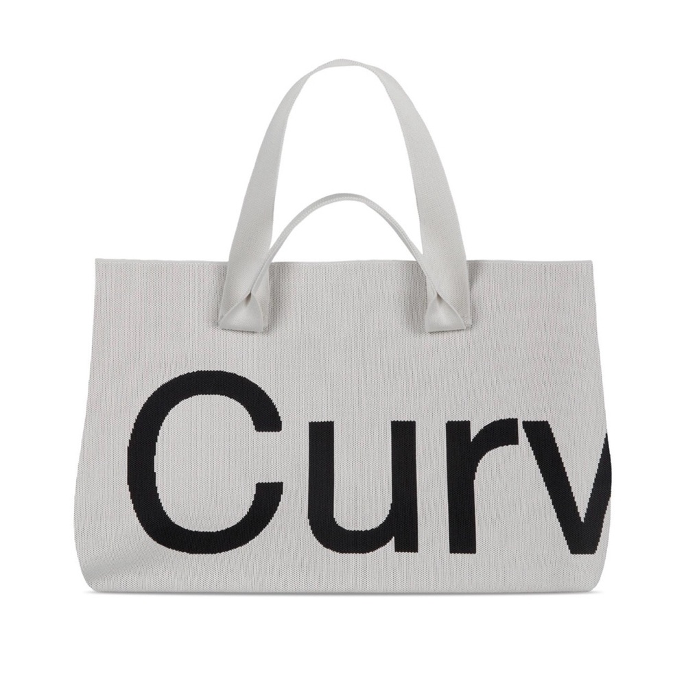 Curves by Shawn brown two tone tote bag